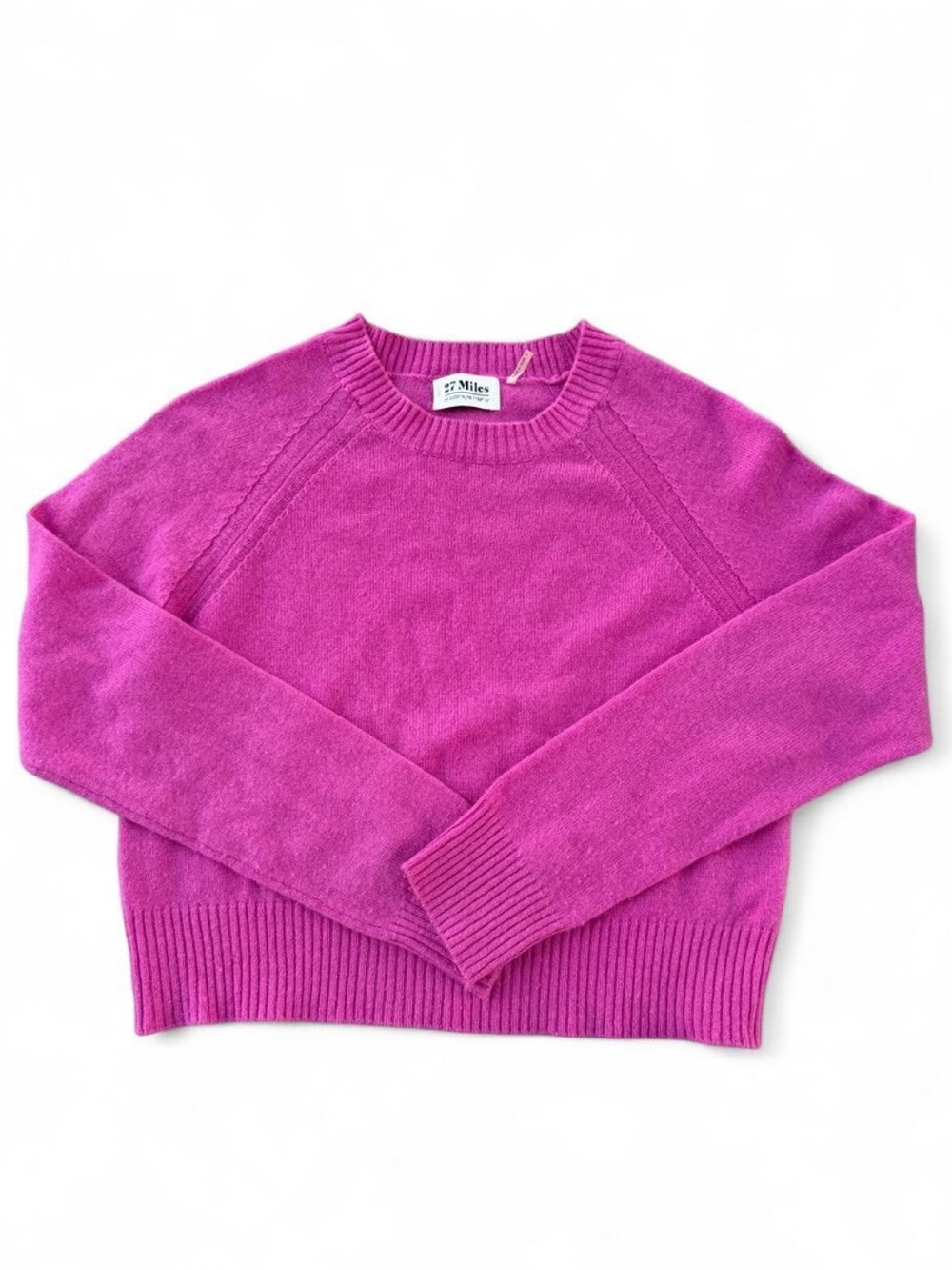 27 Miles Crewneck Cashmere Sweater Small